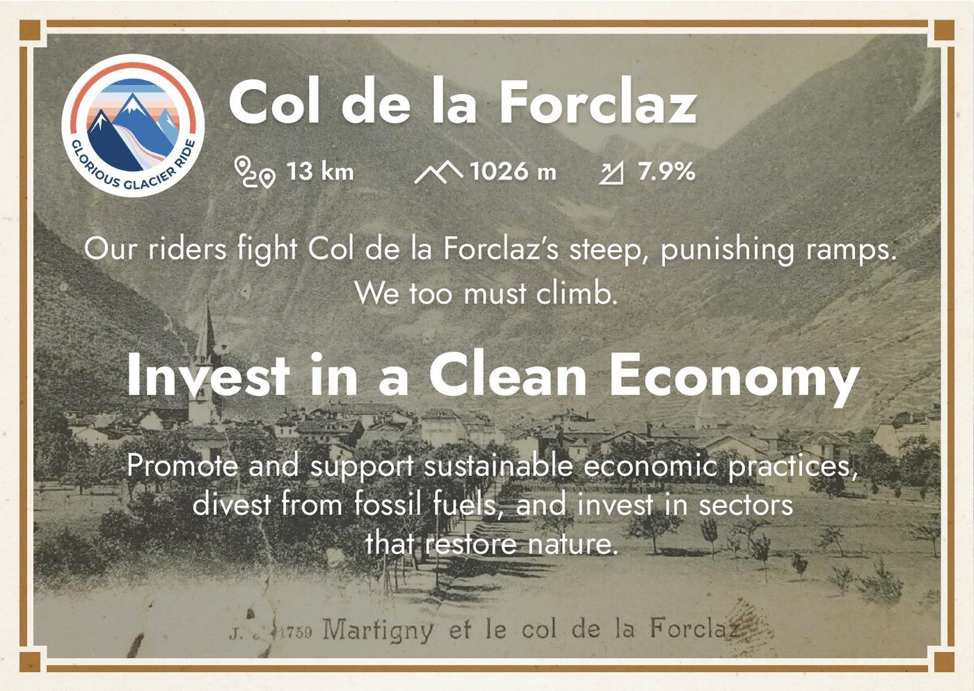 Col de la Forclaz — Invest in a Clean Economy